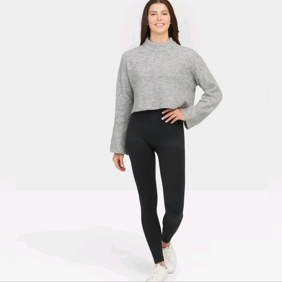 ASSETS by SPANX Women's High-Waist Seamless Leggings - Black Large - Picture 2 of 12